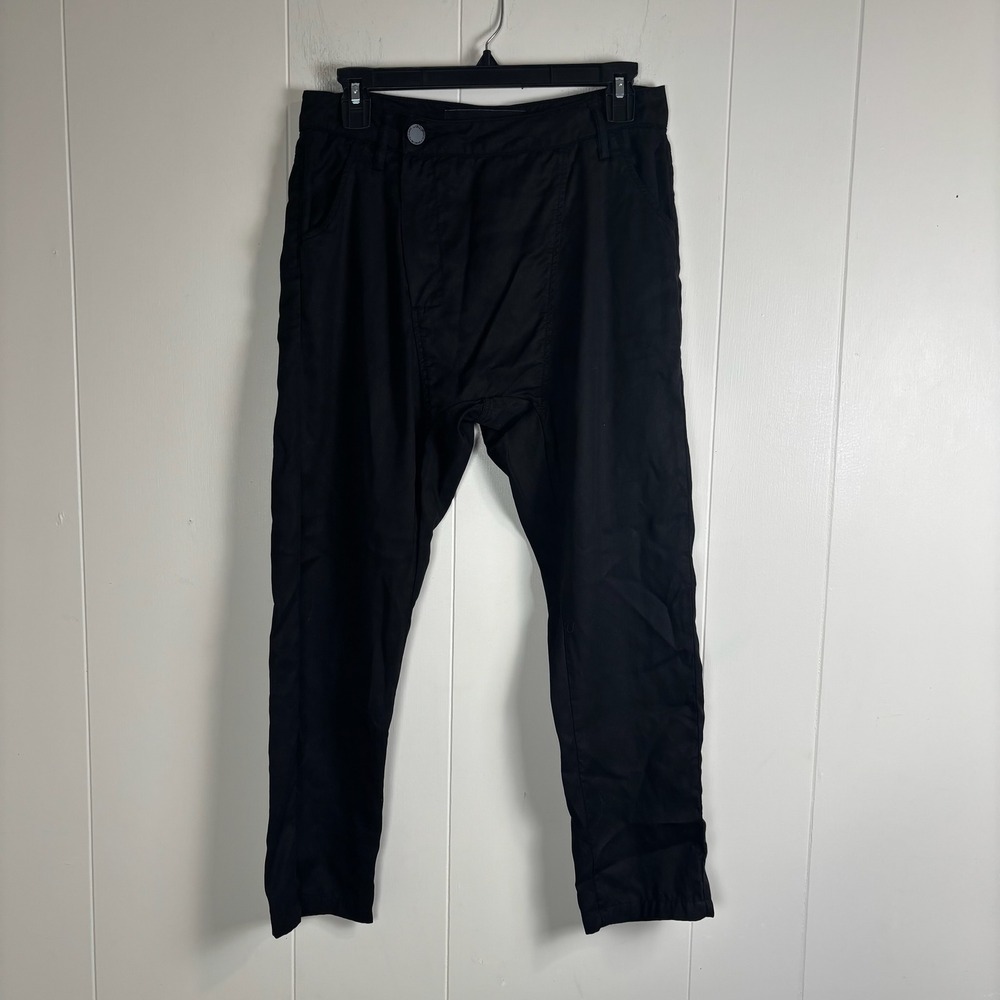 ETIENNE MARCEL Black Cropped Trousers Pants Womens Size 25 Ref EM7235